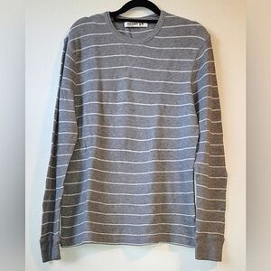 Men's OLD NAVY Striped Thermal Long Sleeve Shirt